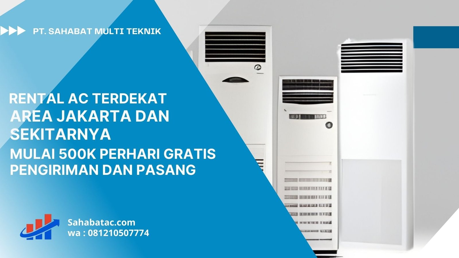 Rental AC Terdekat Jakarta 5-10KM Gratis Antar Jemput