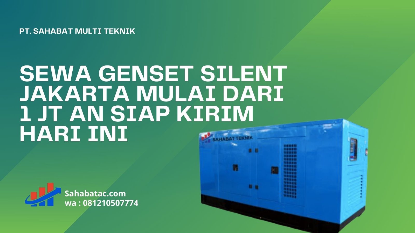 Sewa Genset Silent Mulai Dari 1 Jt an Siap Kirim Hari Ini