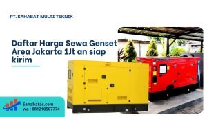daftar harga sewa genset