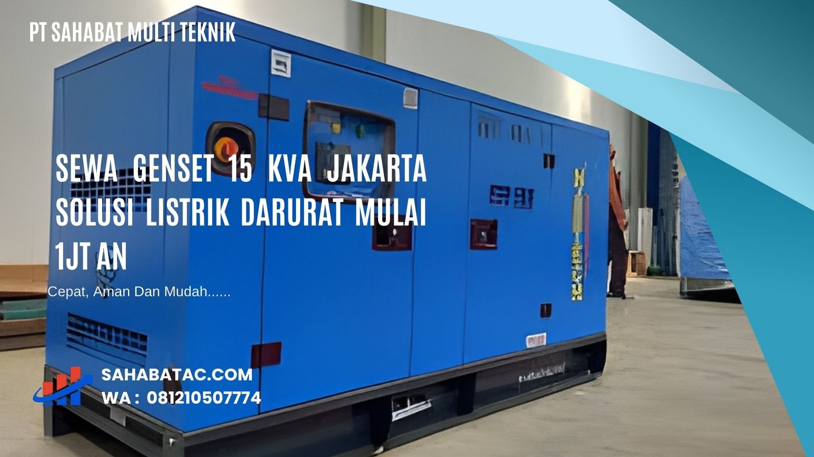 Sewa Genset 15 kVA Jakarta Solusi Listrik Darurat Mulai 1jt an