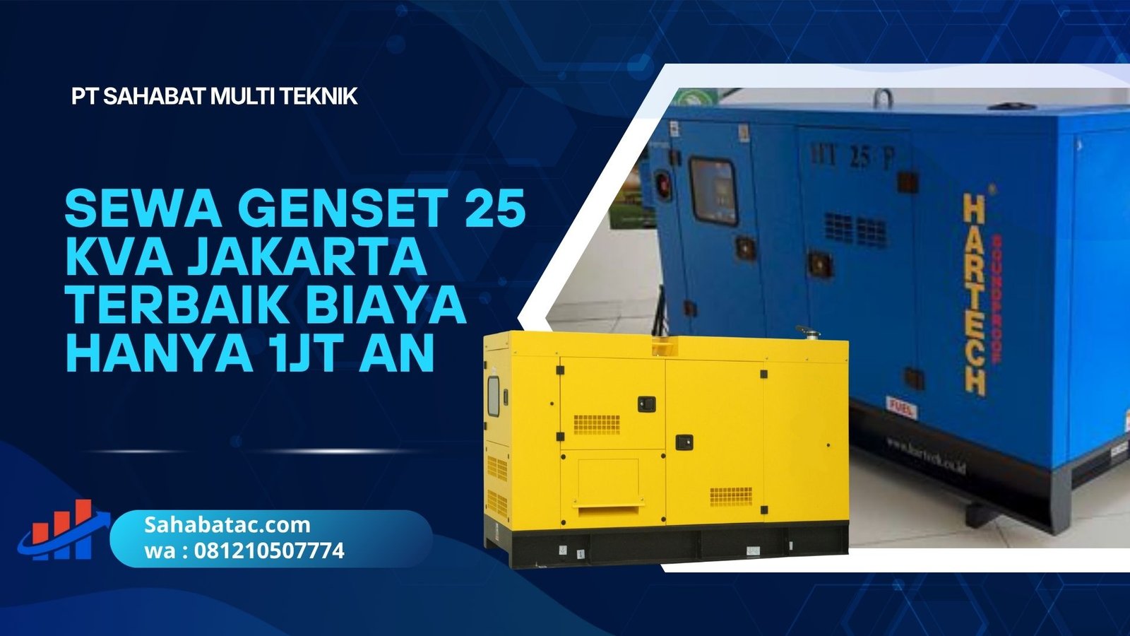 Sewa Genset 25 KVA Jakarta Terbaik Biaya Hanya 1jt an