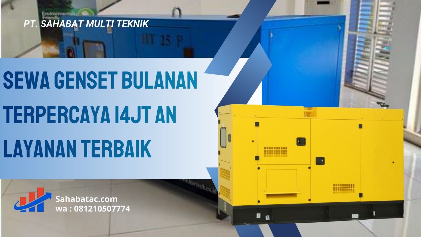 Sewa Genset Bulanan Terpercaya 14jt an Layanan Terbaik
