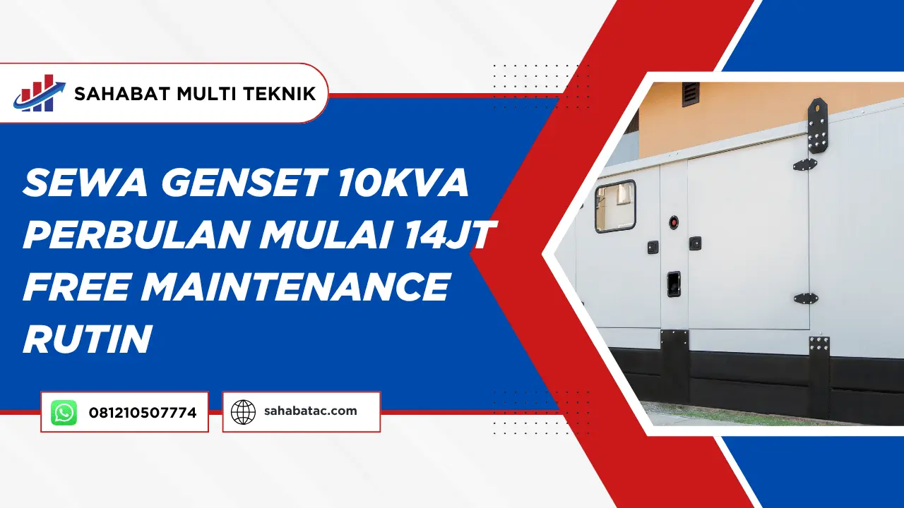 Sewa Genset 10kVA Perbulan Mulai 14jt Free Maintenance Rutin