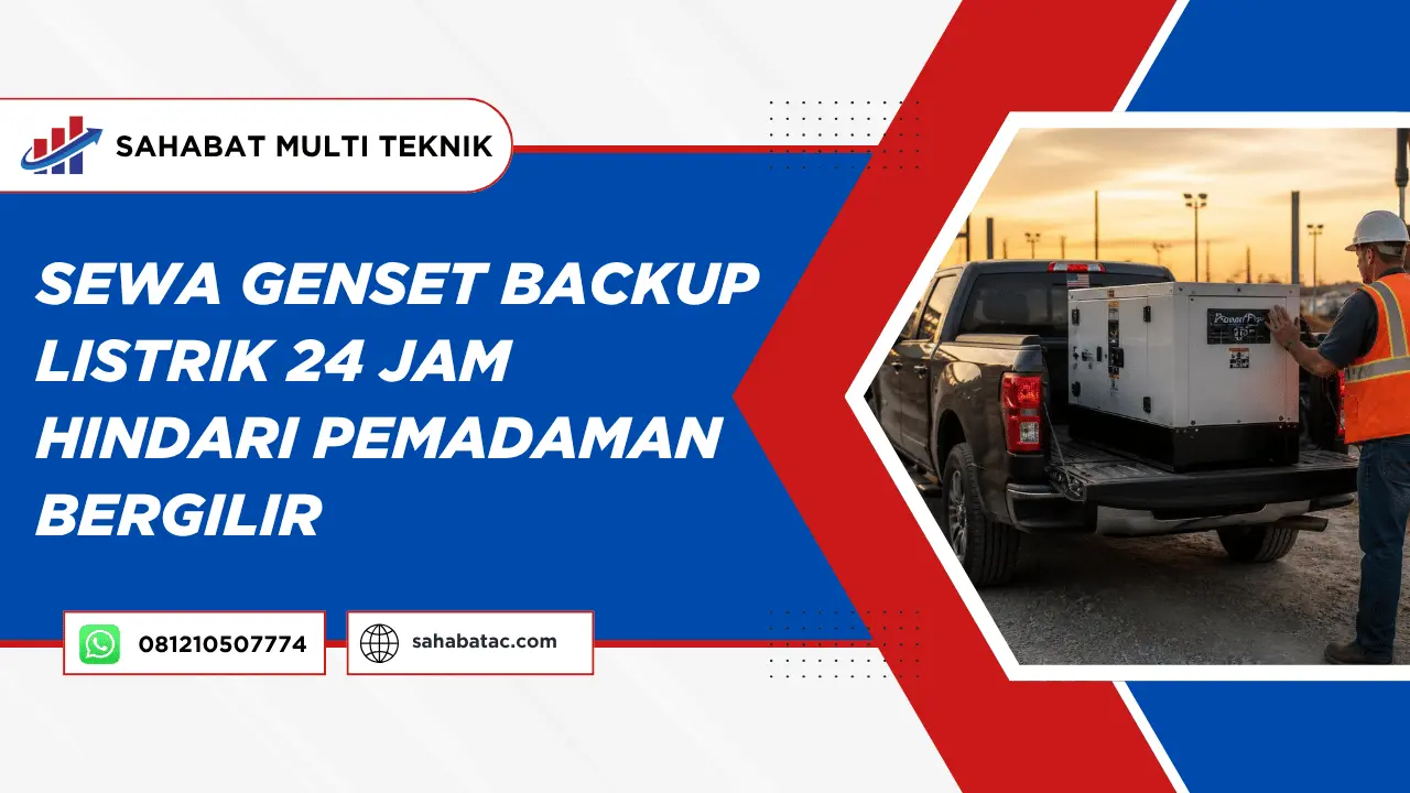 Sewa Genset Backup Listrik 24 Jam Hindari Pemadaman Bergilir