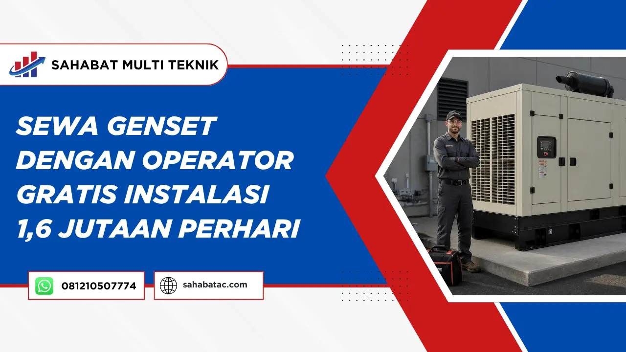 Sewa Genset Dengan Operator Gratis Instalasi 1,6 Jutaan Perhari